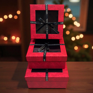 Set cutii cadou rosii