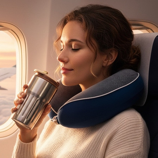 Set perna de calatorie cu termos digital