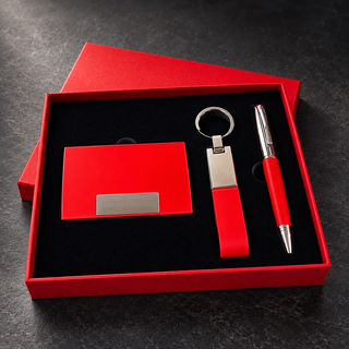 Set cadou business cu portcard,pix si breloc