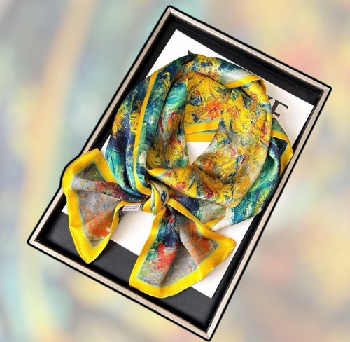 Esarfa lunga din matase