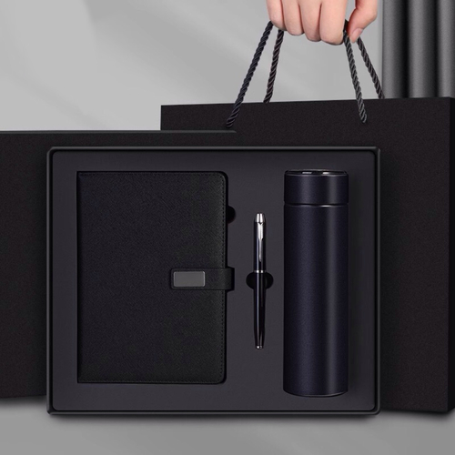 Set cadou cu termos digital si agenda cu pix