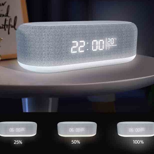 Lampa cu ceas digital