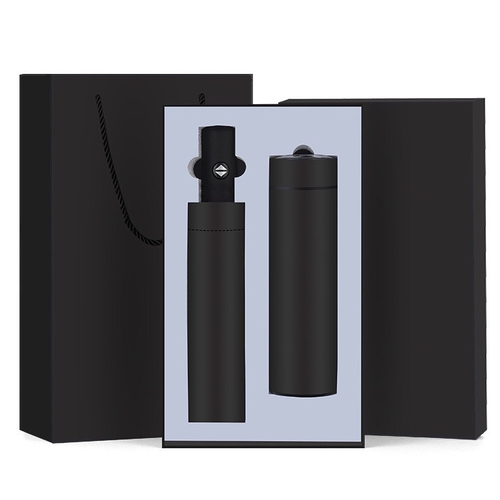 Set cadou premium cu umbrela si termos
