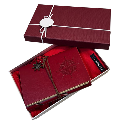 Set cadou premium cu esarfa si agenda