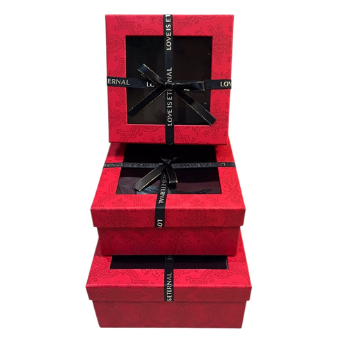 Set cutii cadou cu capac transparent