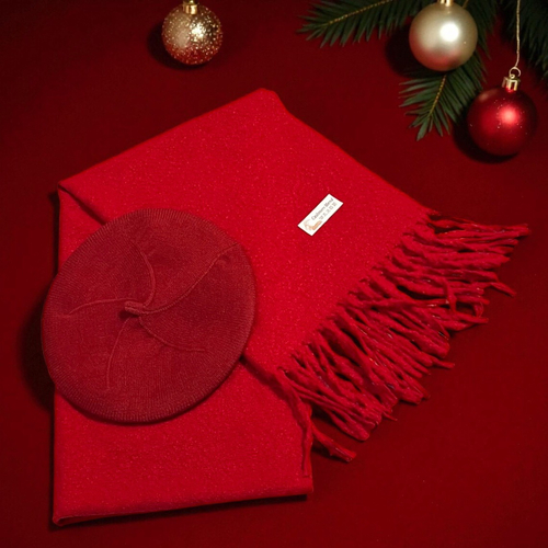 Set cadou femei cu esarfa si bereta