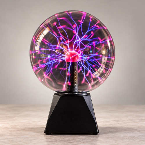 Lampa glob plasma cu efect magic