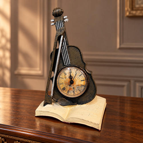 Ceas decorativ vintage tip vioara