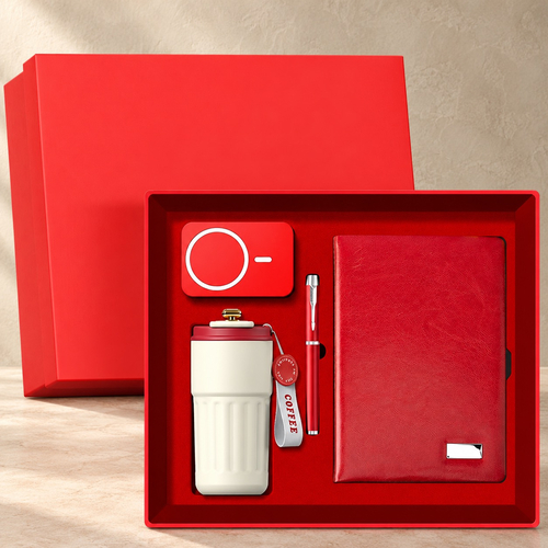 Set cadou premium cu agenda si termos digital