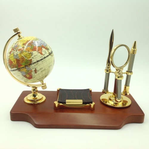 Set birou lux cu glob