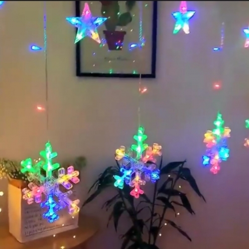 Instalatie perdea cu fulgi