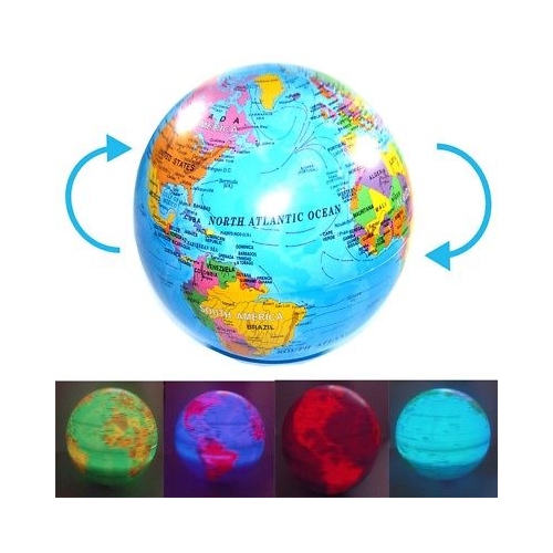 Glob geografic auto-rotativ cu lumini