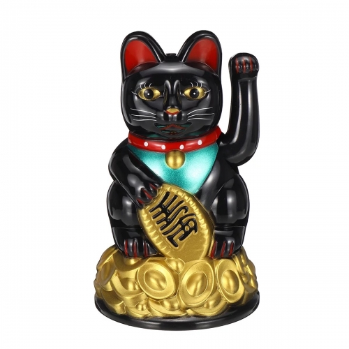 Pisica maneki neko neagra