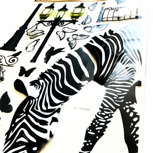 Sticker decorativ cu zebra