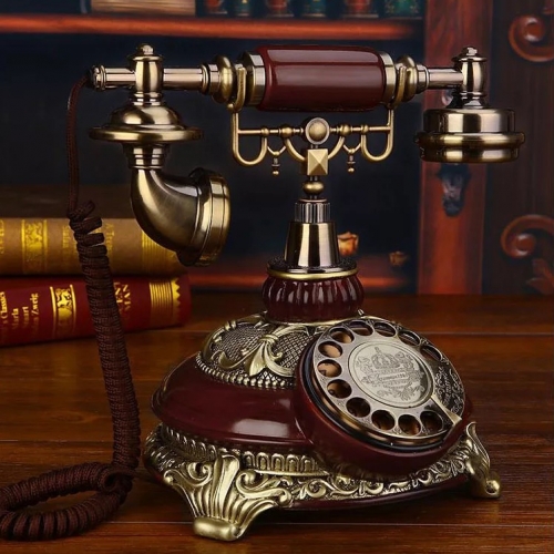 Telefon antic cu rotita