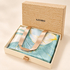 Esarfa premium din matase naturala Lotus,  in cutie cadou
