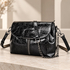Geanta dama piele naturala neagra