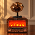 Radio retro Gramofon cu lampa decorativa tip semineu