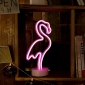Lampa cu leduri flamingo
